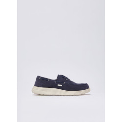 Liu Jo mocassini uomo casual Riva 01 in suede navy 7B5007PX002