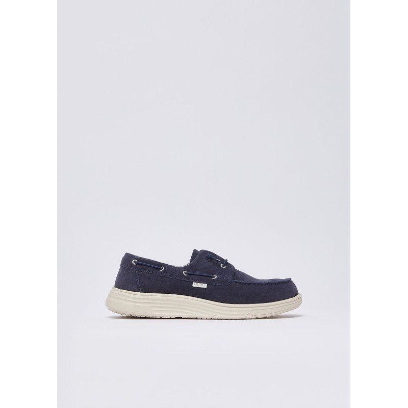 Liu Jo mocassini uomo casual Riva 01 in suede navy 7B5007PX002