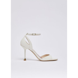 Liu Jo sandali My Tracy 02 in vernice milk SXX017EX004