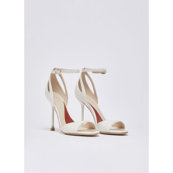 Liu Jo sandali My Tracy 02 in vernice milk SXX017EX004