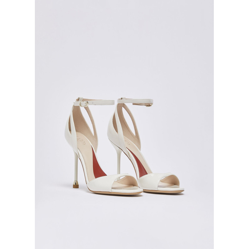 Liu Jo sandali My Tracy 02 in vernice milk SXX017EX004