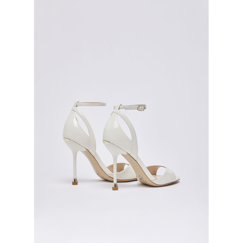 Liu Jo sandali My Tracy 02 in vernice milk SXX017EX004