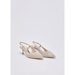 Liu Jo slingback My Deva 14 in suede blush SXX015P0021
