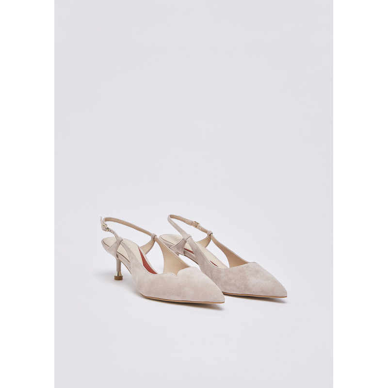 Liu Jo slingback My Deva 14 in suede blush SXX015P0021