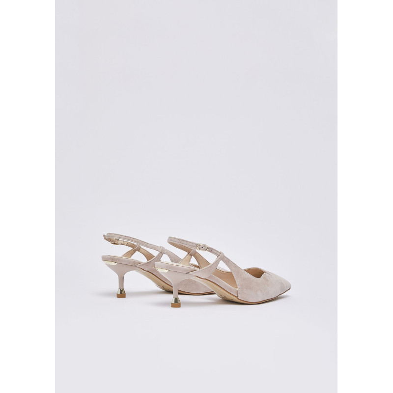Liu Jo slingback My Deva 14 in suede blush SXX015P0021