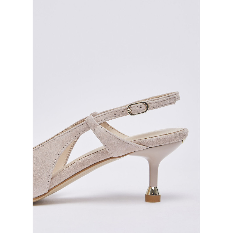 Liu Jo slingback My Deva 14 in suede blush SXX015P0021