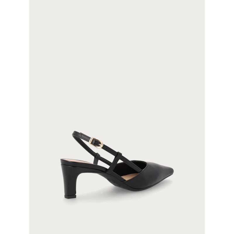 Frau slingback in pelle nero 81M0