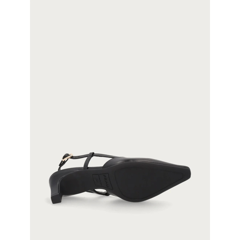 Frau slingback in pelle nero 81M0