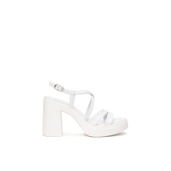 Nero Giardini sandali donna bianco con plateau E513660D707
