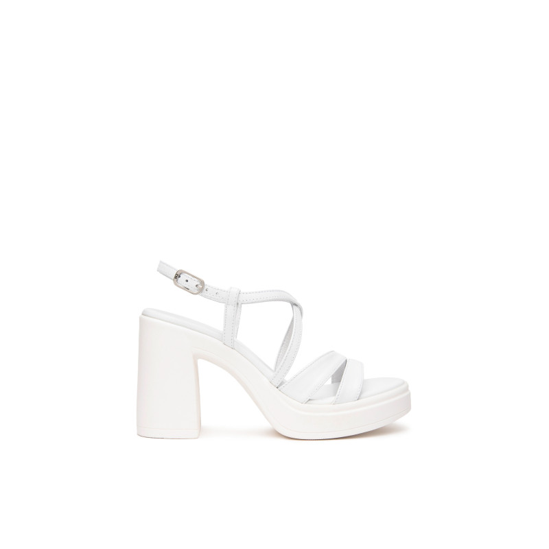 Nero Giardini sandali donna bianco con plateau E513660D707