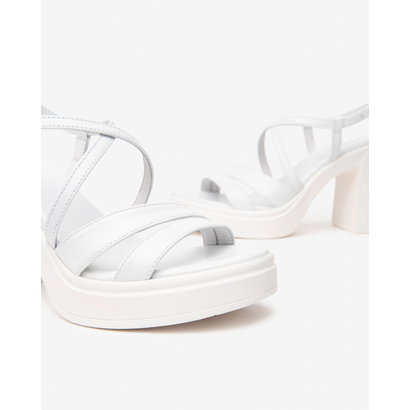 Nero Giardini sandali donna bianco con plateau E513660D707