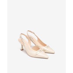 Nero Giardini slingback in vernice col.latte con accessorio E512230DE711