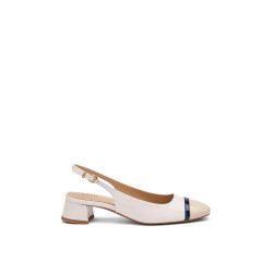 Frau slingback in vernice navy dove 92K0