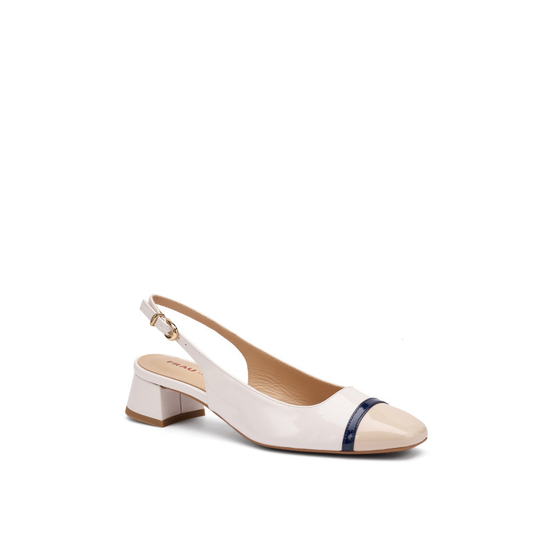 Frau slingback in vernice navy dove 92K0