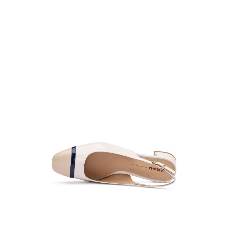 Frau slingback in vernice navy dove 92K0