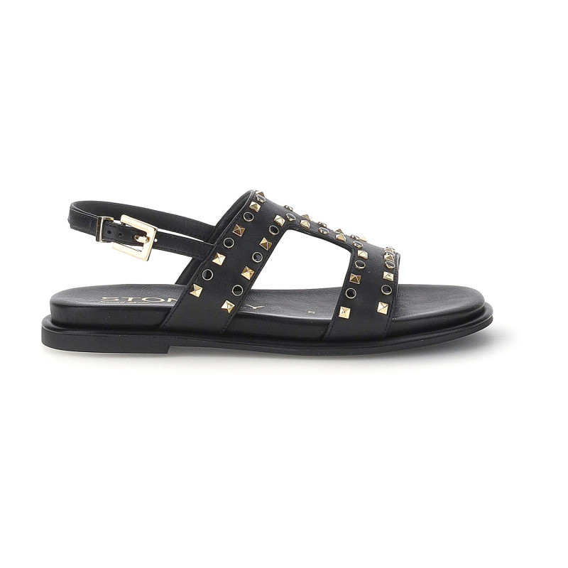 Stonefly sandali donna Gemma 4 black con borchie 223741