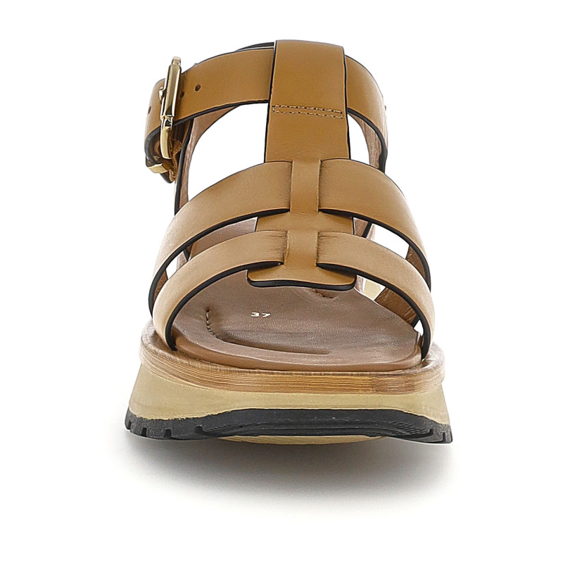 Stonefly sandali donna Star 10 dark tan con zeppa 223847