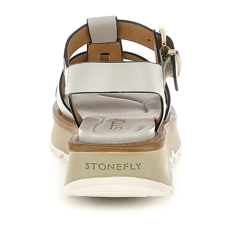 Stonefly sandali donna Star 10 white con zeppa 223847