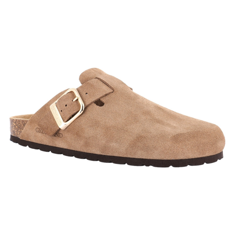 Grunland Sabot da donna Sara in crosta col. tortora CB2609