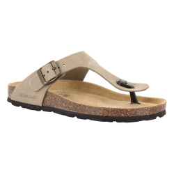 Grunland infradito Sara in pelle col. kaki CC6001