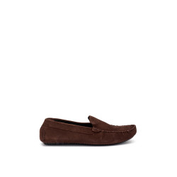Frau mocassini uomo driver in velour brown 12B0