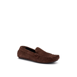 Frau mocassini uomo driver in velour brown 12B0