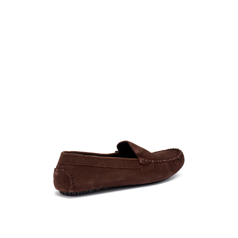 Frau mocassini uomo driver in velour brown 12B0