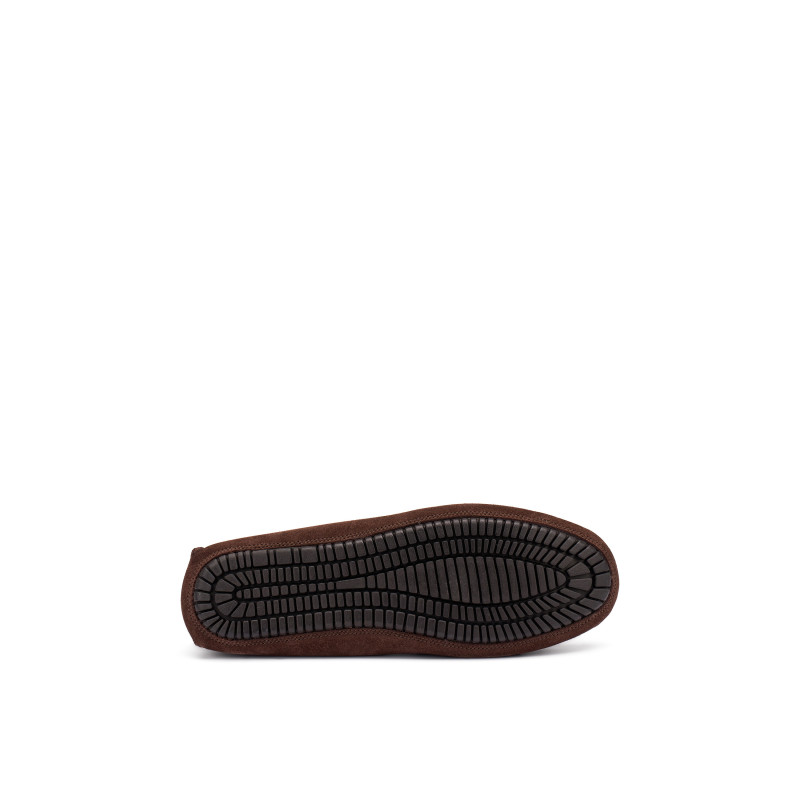 Frau mocassini uomo driver in velour brown 12B0