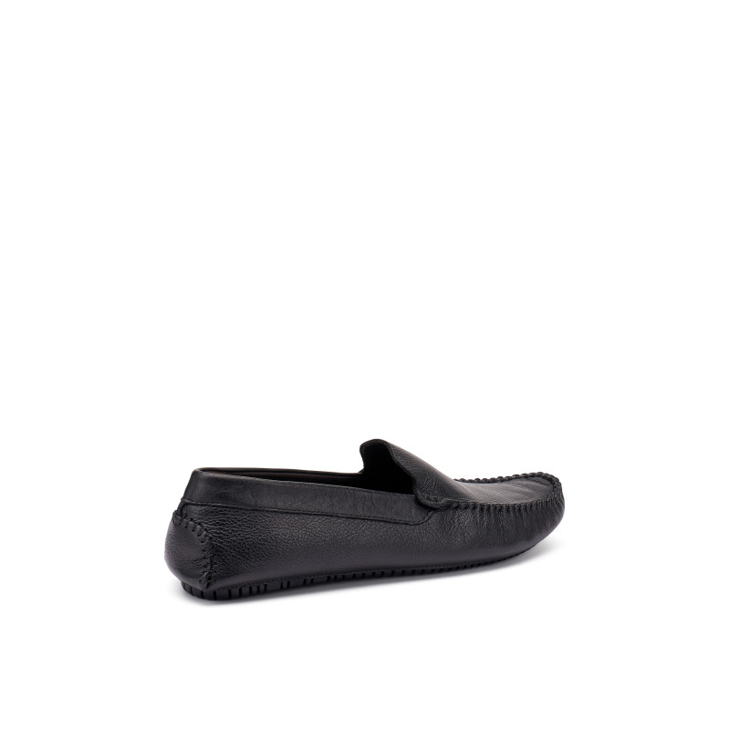 Frau mocassini uomo driver in pelle black nero 12M0