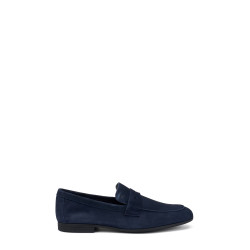 Frau mocassini uomo in camoscio blu 34B5