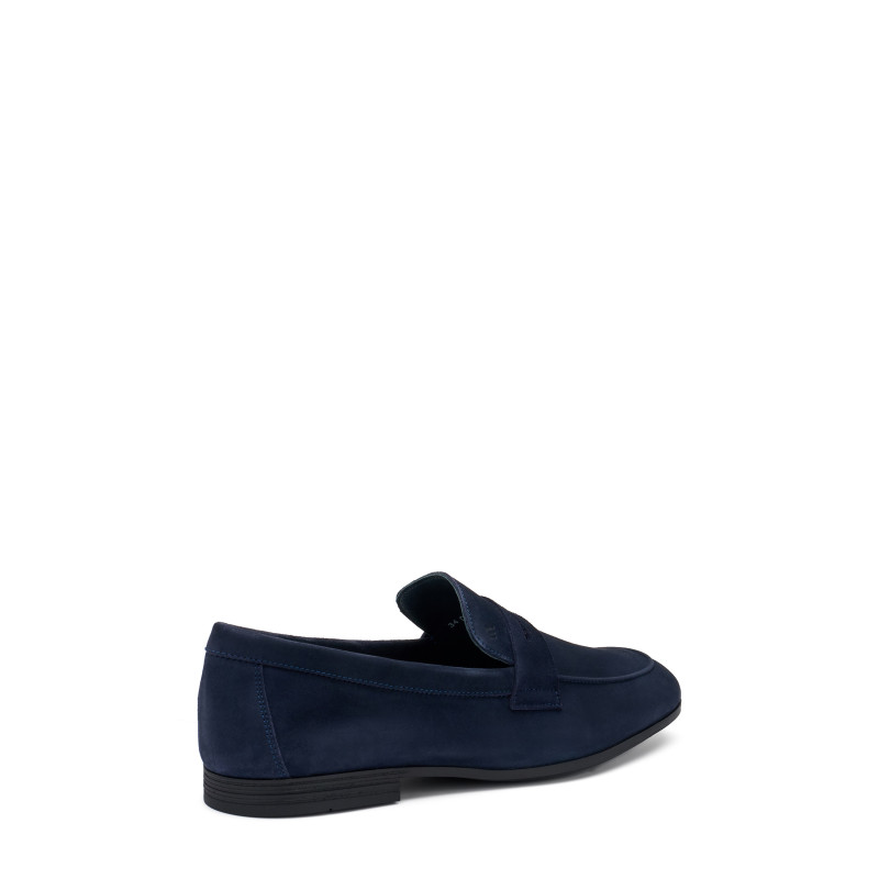 Frau mocassini uomo in camoscio blu 34B5
