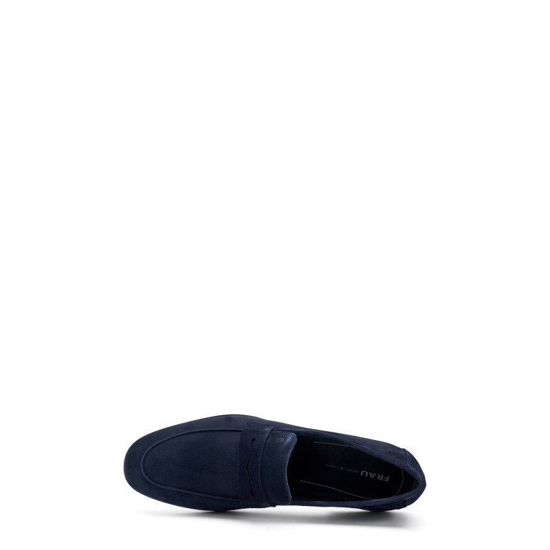 Frau mocassini uomo in camoscio blu 34B5
