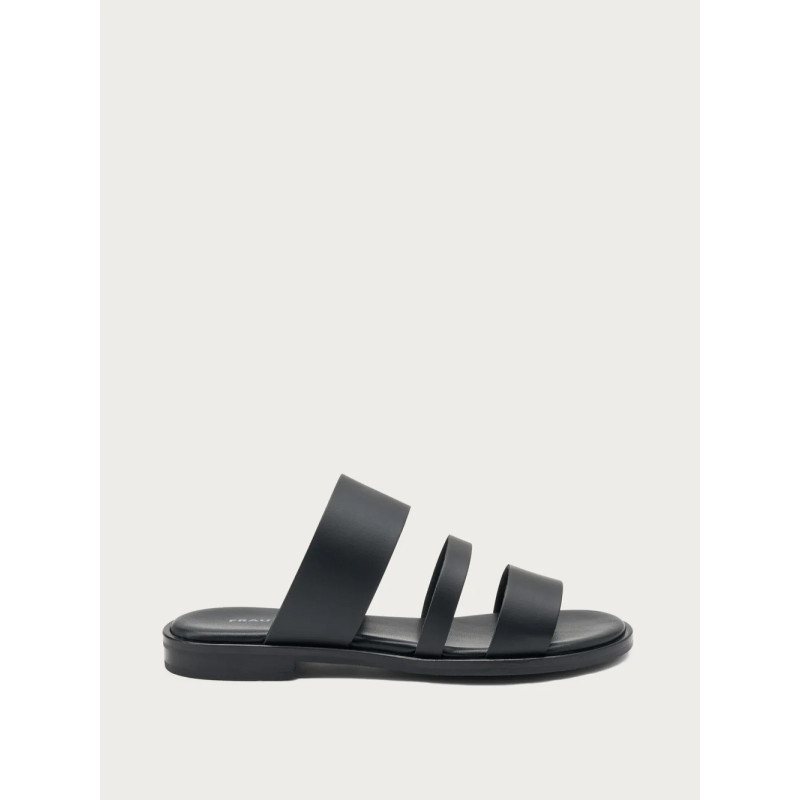 Frau ciabatta donna London in pelle nero 86M0