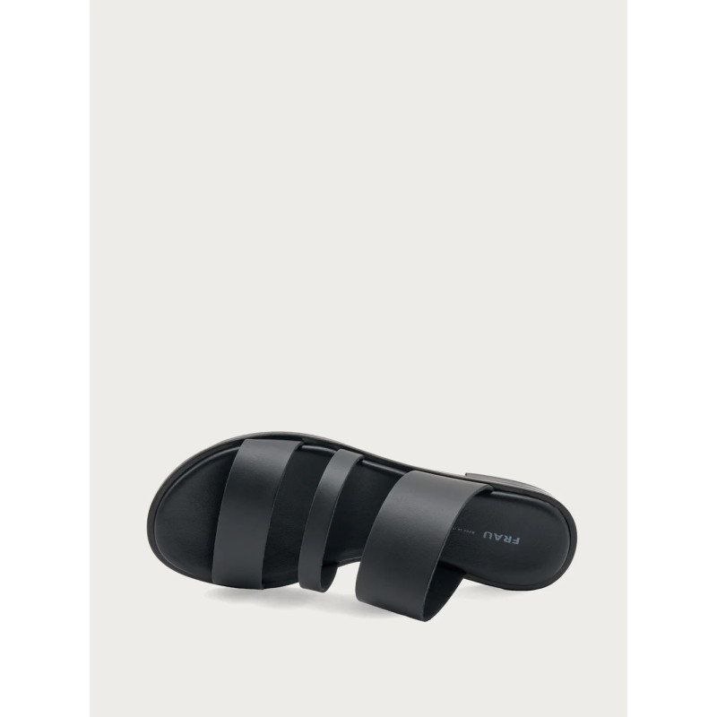 Frau ciabatta donna London in pelle nero 86M0