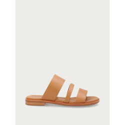 Frau ciabatta donna London in pelle mou cuoio 86M0