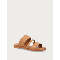 Frau ciabatta donna London in pelle mou cuoio 86M0