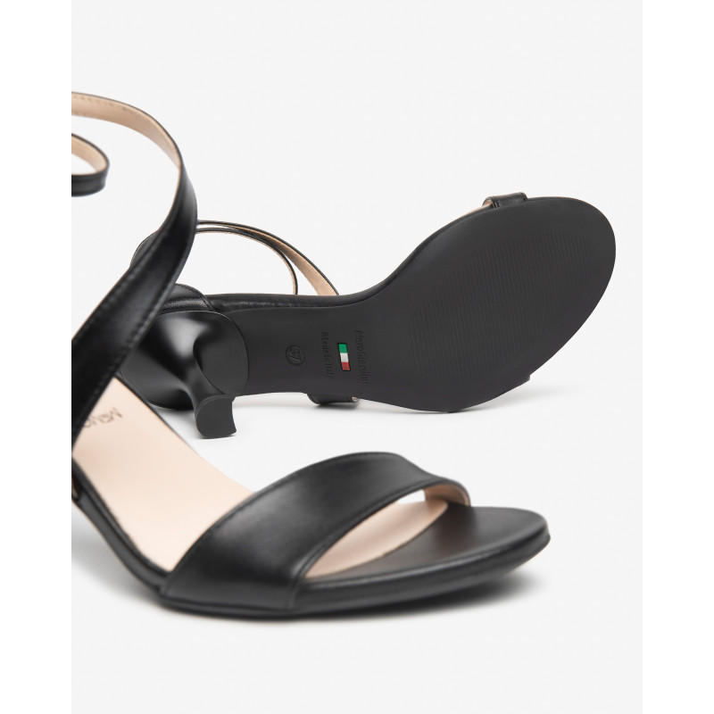 Nero Giardini sandali donna in pelle nero E615640DE100