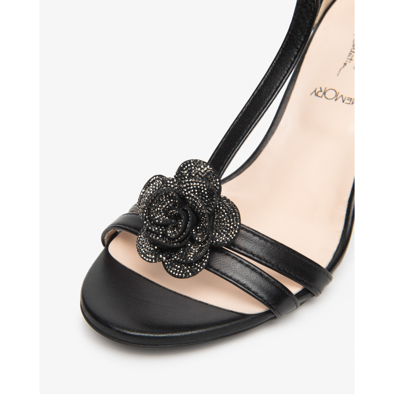 Nero Giardini sandali donna in pelle nero E615642DE100