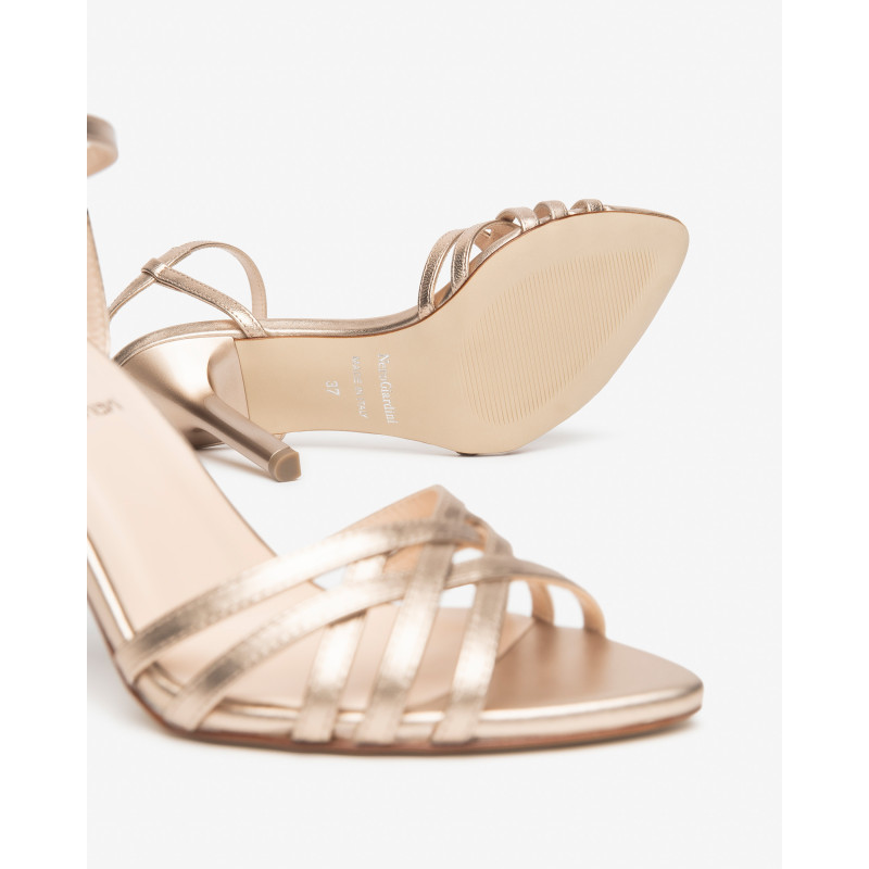 Nero Giardini sandali donna in pelle laminato sandalo E615652DE434