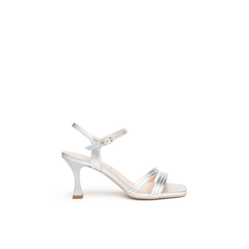 Nero Giardini sandali donna in pelle nettuno argento E615683DE700