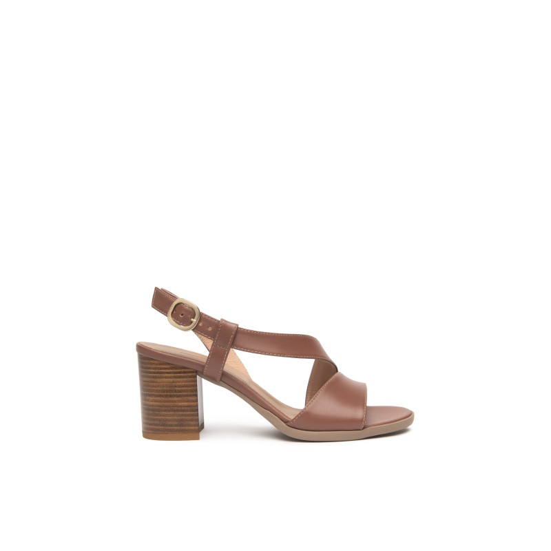 Nero Giardini sandali donna in pelle color cuoio E610440D400