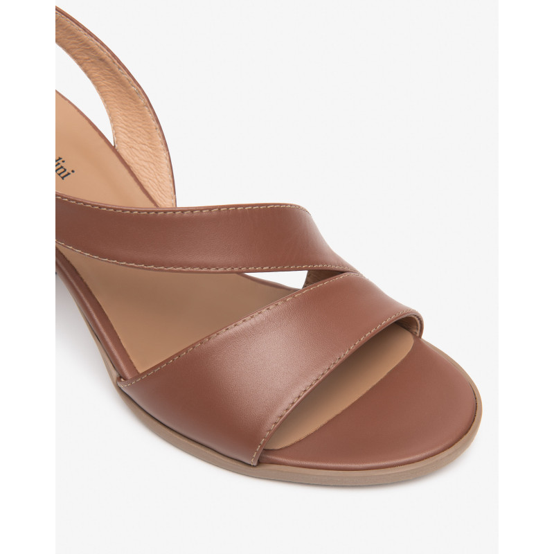 Nero Giardini sandali donna in pelle color cuoio E610440D400