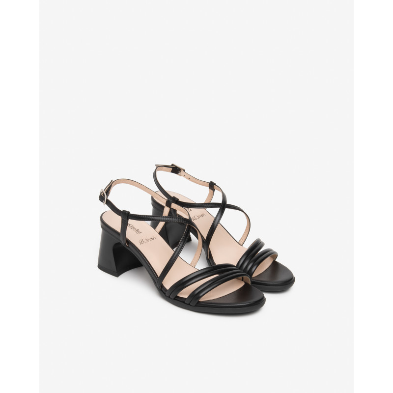 Nero Giardini sandali donna in pelle nero E615740D100