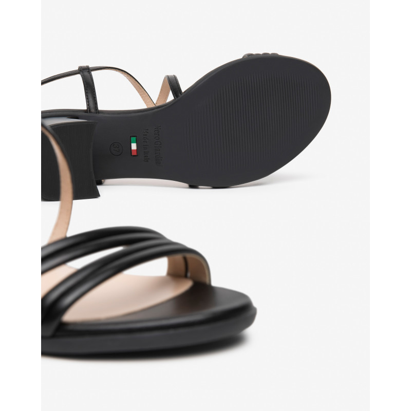Nero Giardini sandali donna in pelle nero E615740D100