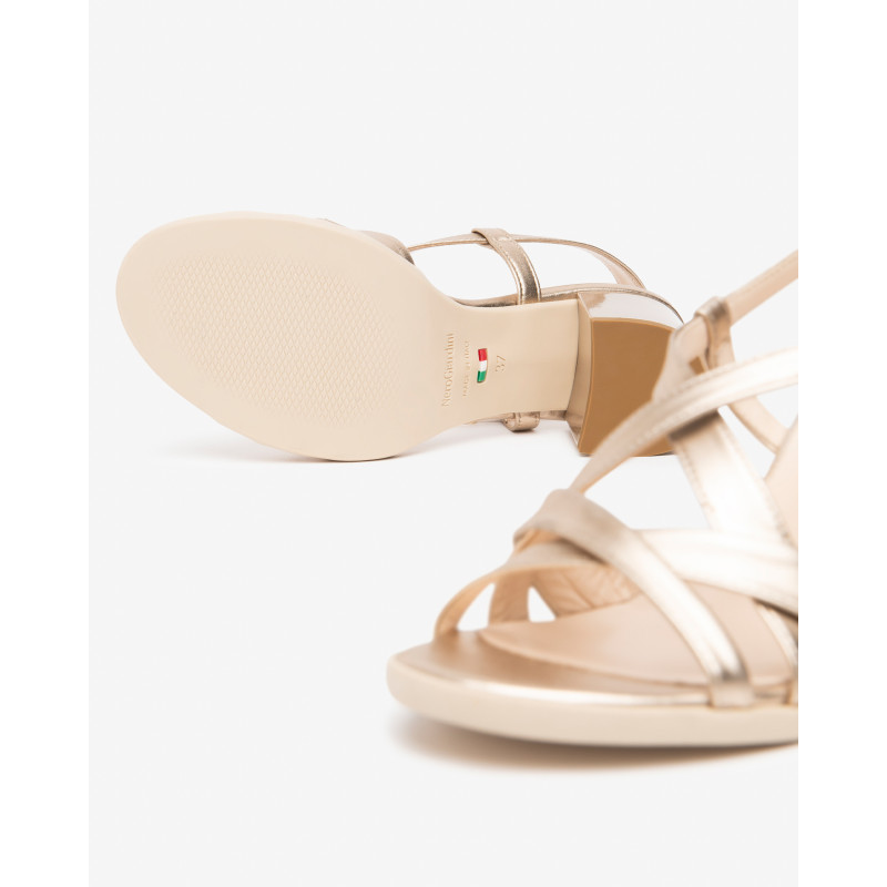 Nero Giardini sandali donna in pelle laminato sandalo E615753D434