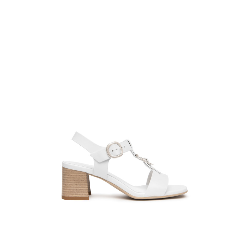 Nero Giardini sandali donna in pelle bianco E615870D707