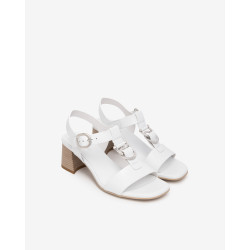 Nero Giardini sandali donna in pelle bianco E615870D707