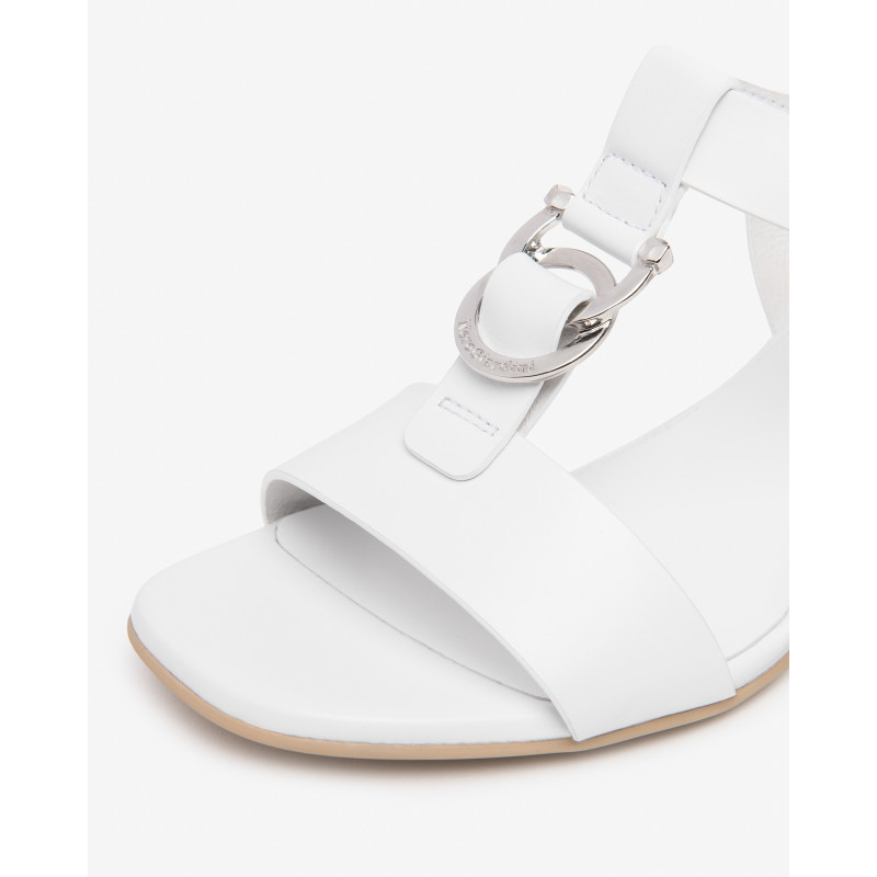 Nero Giardini sandali donna in pelle bianco E615870D707