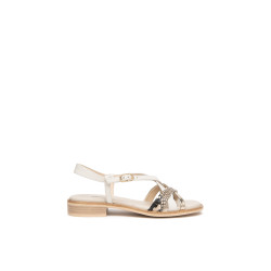 Nero Giardini sandali donna in pelle e tessuto tecnico col. rocci E615891D409