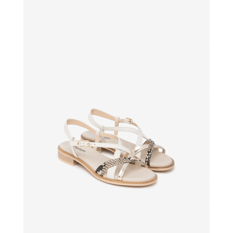 Nero Giardini sandali donna in pelle e tessuto tecnico col. rocci E615891D409